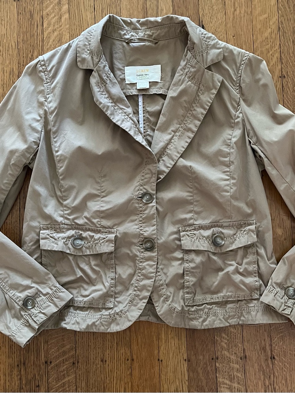 J. Crew Light Khaki Casual Twill Chino Blazer